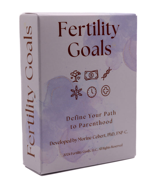 Fertility Goals Card Deck - White Color